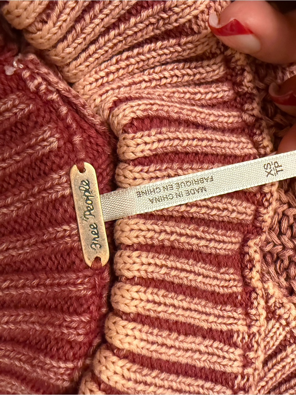 Free People Open Shoulder Knit Sweater